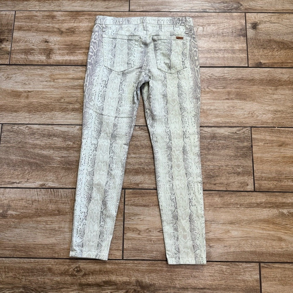 JOE'S JEANS The Luna High Rise Cigarette Skinny Jeans Size 27 Snake Print Denim - Picture 10 of 14